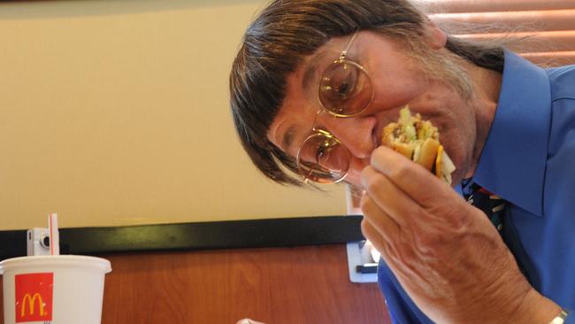 Don Gorske says he loves Big Macs and will keep eating them until he dies. Picture: AP