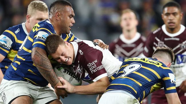 Sean Keppie is in line for a round-one spot with Manly. Picture: AAP/Brendon Thorne