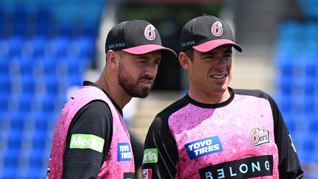 Vince and Sydney Sixers captain Moises Henriques. (Photo by Steve Bell/Getty Images)