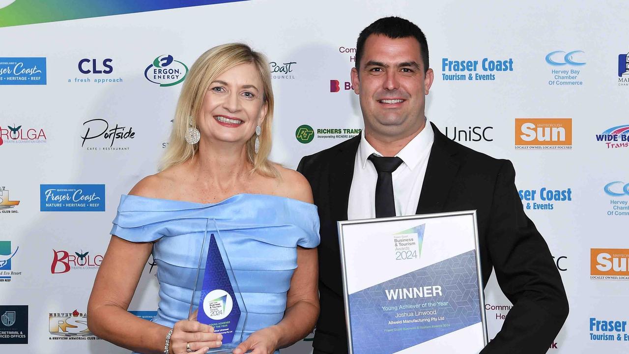 WINNERS: Young Achiever of the Year, Joshua Linwood Allweld Manufacturing Pty Ltd. Picture: Patrick Woods.