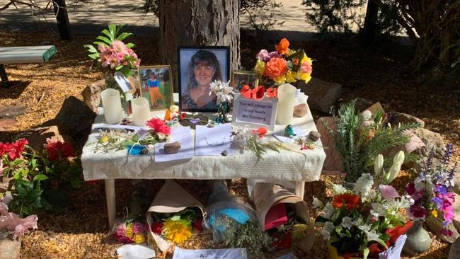 Shrine to Bernice Sternberg at McLaren Vale Primary school. Picture: Facebook