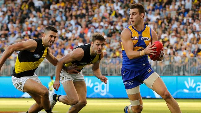 West Coast has a formidable record at the MCG, but Richmond rarely loses there. Picture: Paul Kane/Getty Images.