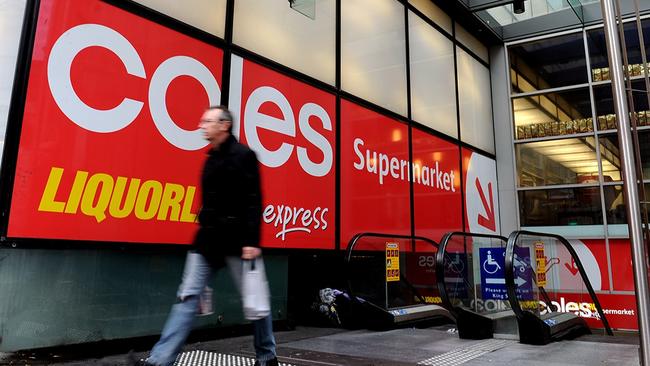 A Coles supermarket in Sydney. Pic: AAP