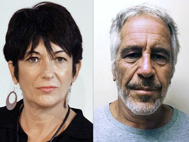 Ghislaine Maxwell and Jeffrey Epstein. Picture: AFP