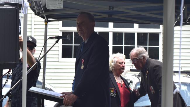 The opening speech for the service at Yandina.