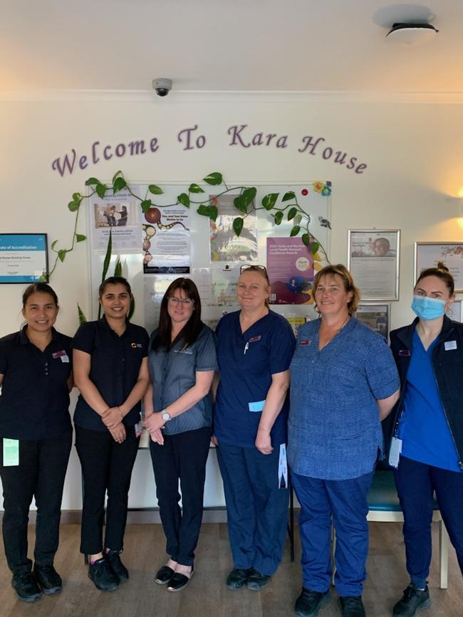 Staff at Kara House: Wendy Mae Hoare, Manpreet Kaur, Simone Lalic, Claire Patterson, Bronwyn Udy, Abbey Lane. Picture supplied by SA Health