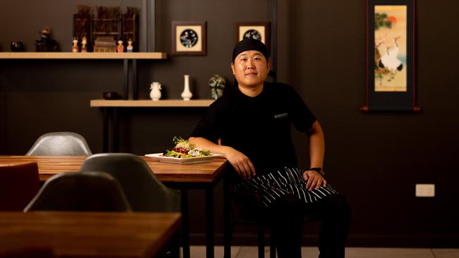 Bannsang Korean Restaurant co-owner Justin Cha at Darwin's Waterfront. Picture: Che Chorley