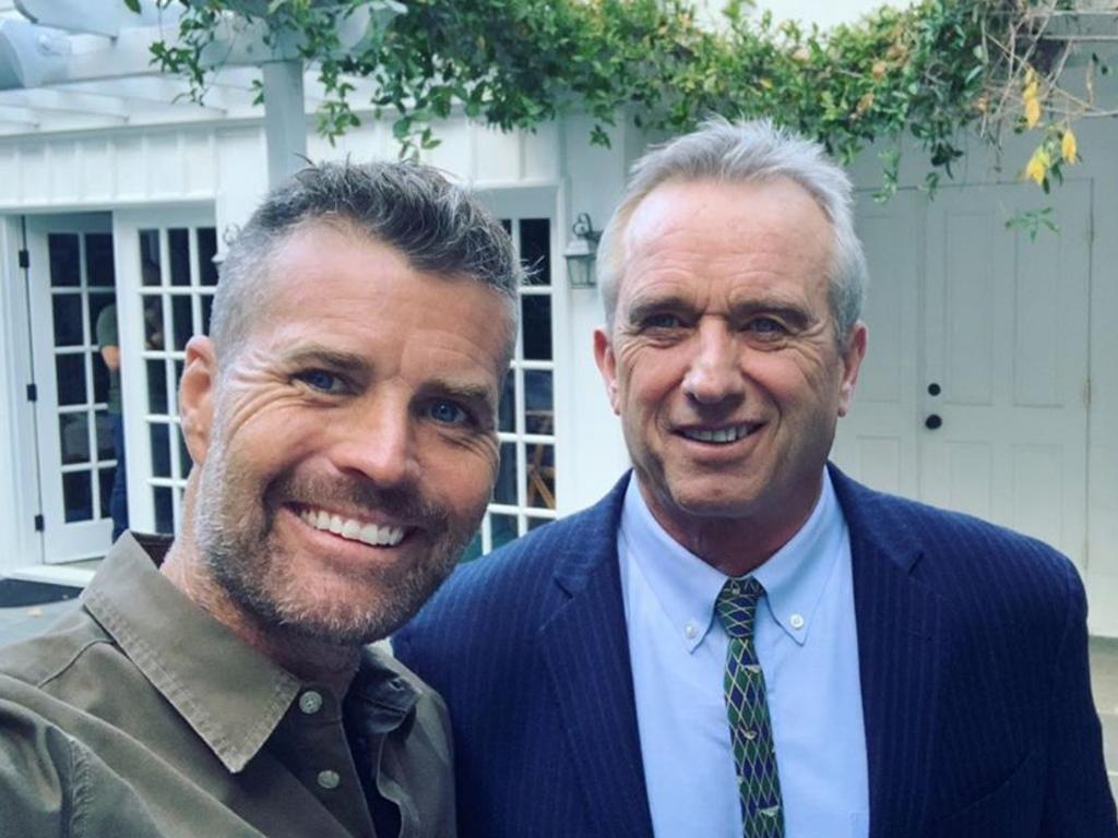 My Kitchen Rules host Pete Evans has faced criticism for posting this selfie with prominent anti-vaxxer Robert F. Kennedy Jr, who has spoken on the dangers of vaccination and helped finance anti-vaxx groups. Picture: Instagram