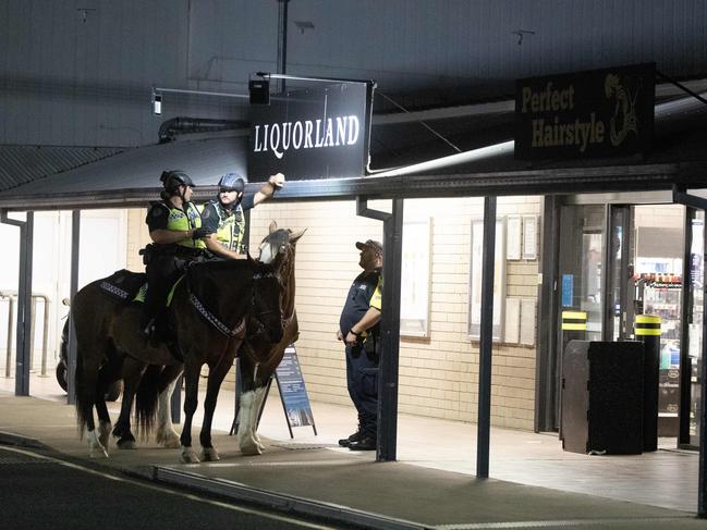 19/01/2023: Police operation in Alice Springs after NT Police Minister and NT Police Commissioner arrived to meet with locals following major escalation in crime spree. Picture: Liam Mendes / The Australian