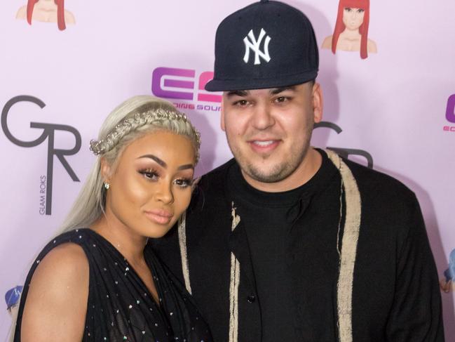 HOLLYWOOD, CA - MAY 10: Rob Kardashian and Blac Chyna arrive at her Blac Chyna Birthday Celebration And Unveiling Of Her 