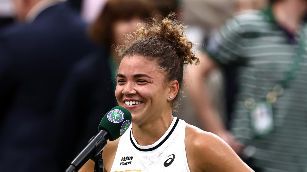 Paolini is the first Italian woman to reach the final four at Wimbledon. (Photo by Francois Nel/Getty Images)