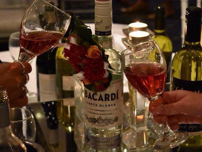 Bacardi for Margaret Russell at her grandson’s wedding. Pic: supplied.