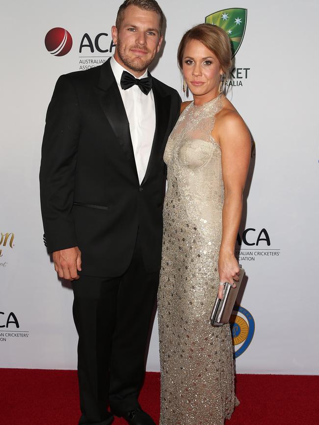 Aaron Finch and Amy Griffiths.