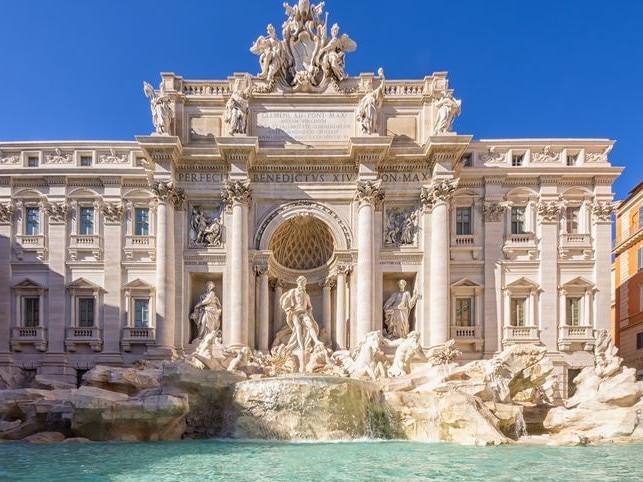 The Trevi Fountain is a massive tourist attraction in Rome.