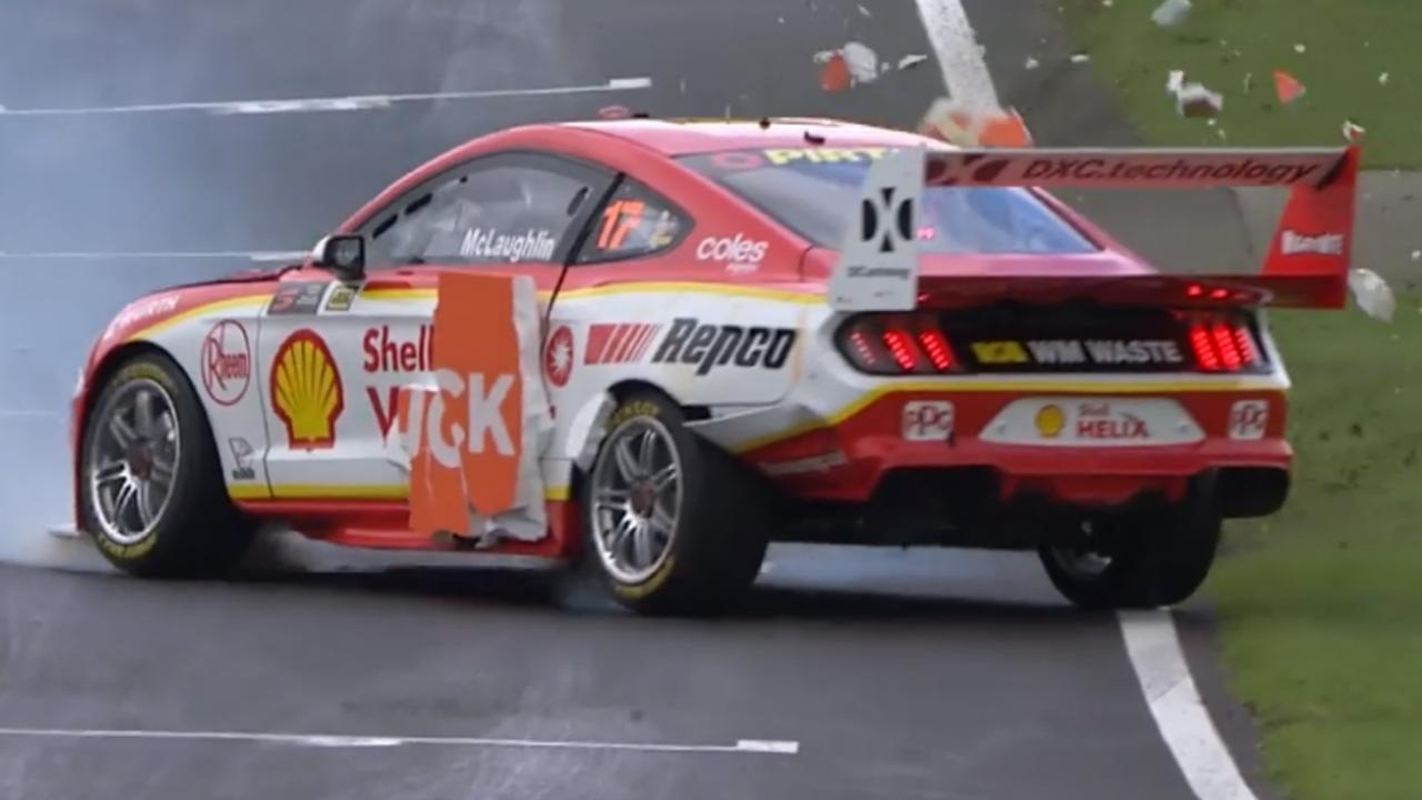 Scott McLaughlin's crazy qualifying spin at Pukekohe.