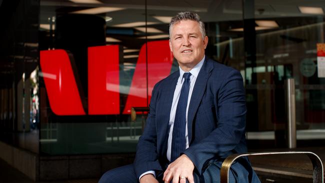 Westpac CEO Anthony Miller said Australia should be slow with its tariff response. Picture: NewsWire / Nikki Short