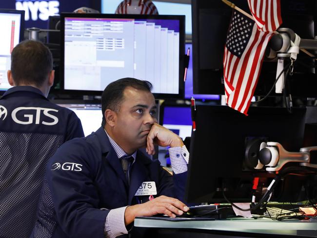 In the US, the S&amp;P 500 suffered its first back-to-back drops of more than 1 per cent this year. Picture: AP