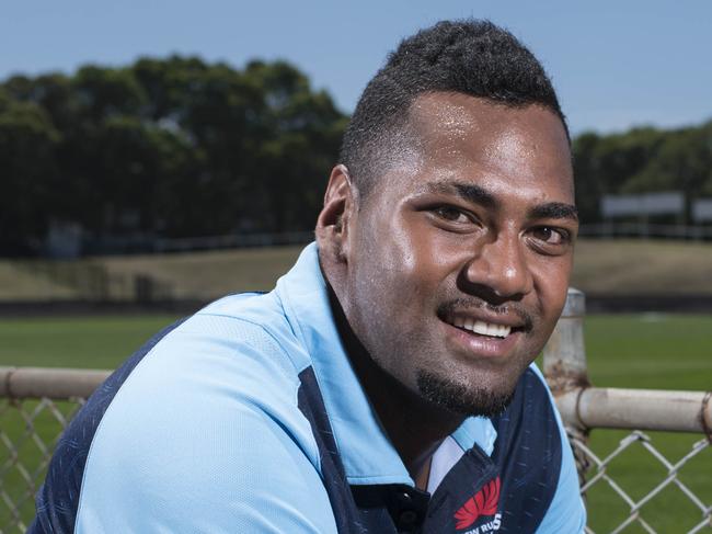 ***EMBARGOED***Please do not USE images without permission of Adam Mobbs***Taqele Naiyaravoro ahead of the Waratahs' captains run at Brookvale Oval. Picture's Darren Leigh Roberts