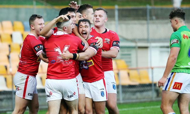 Illawarra Steelers score a try in last year’s SG Ball Cup grand final. Picture: Tim Hunter.