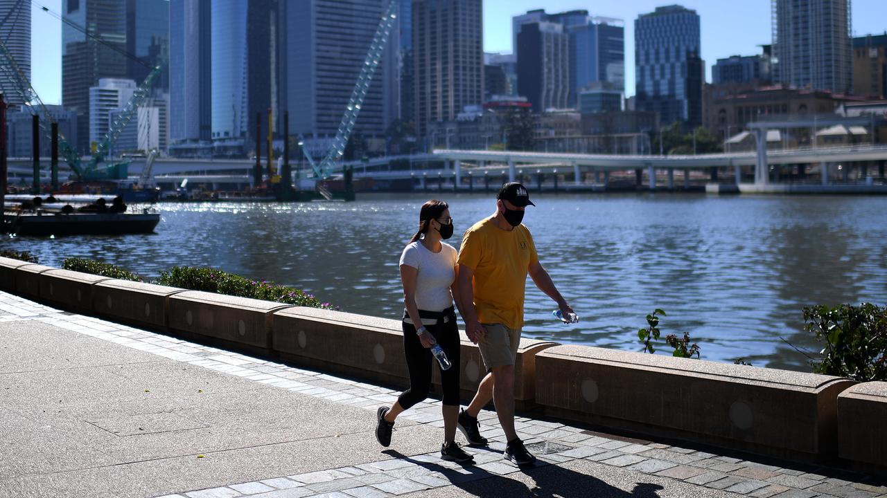 Two people have been stabbed at Brisbane’s South Bank precinct. Picture: NCA Newswire / Dan Peled