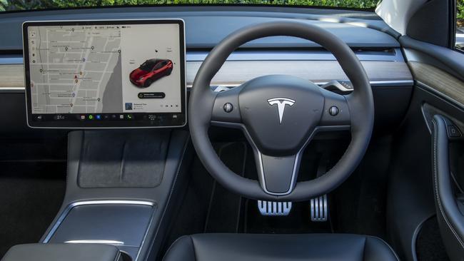 Tesla’s infotainment and tech is hard to beat. Photo: Mark Bean.