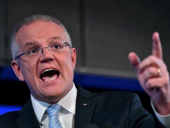 Prime Minister Scott Morrison on the campaign trail.