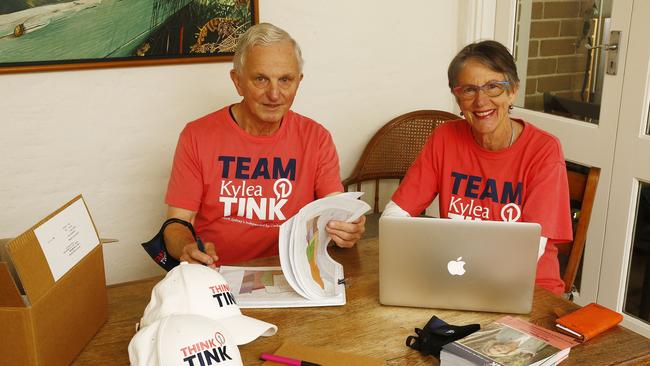 Lindsay and Leigh Etherden are volunteers for the Kylie Tink campaign. Picture: John Appleyard