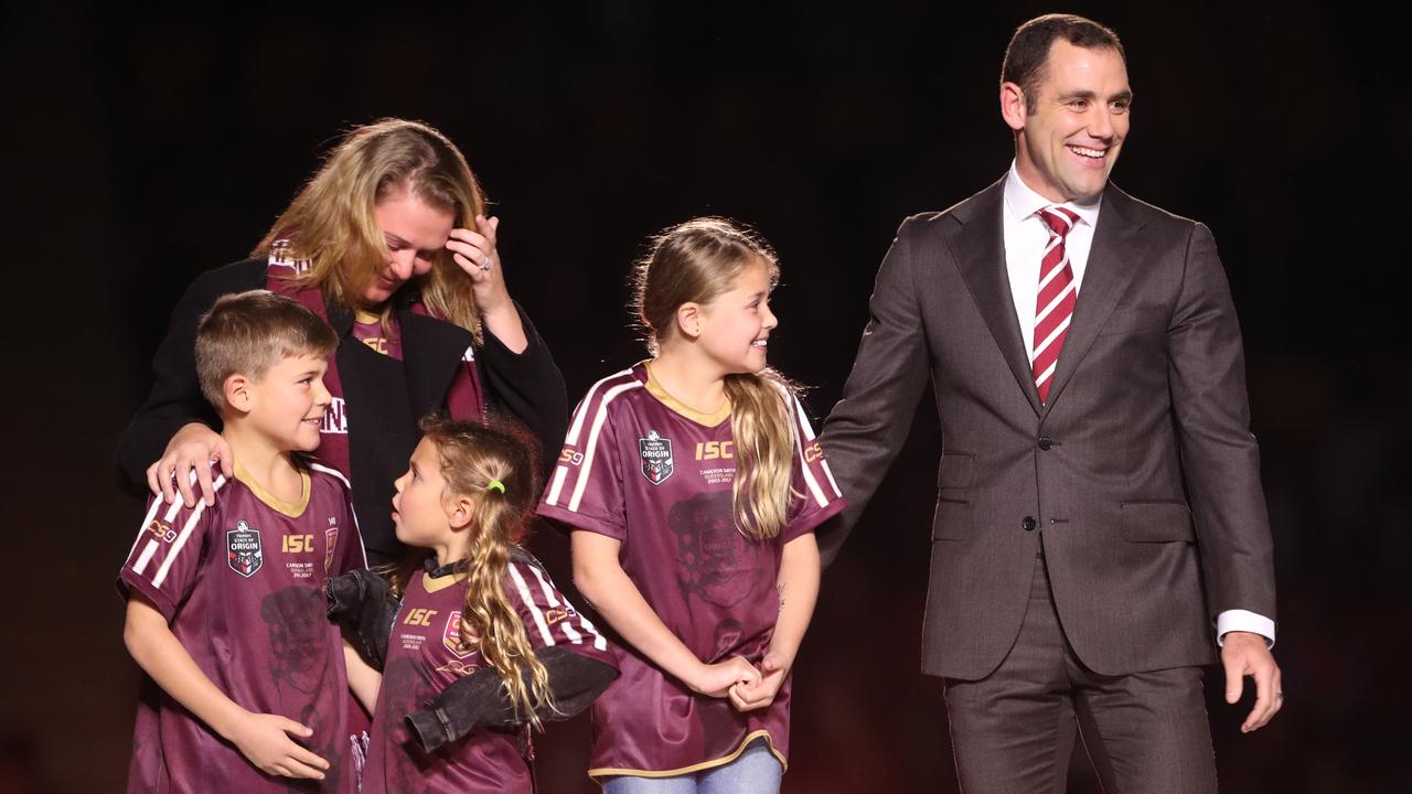 Cameron Smith has focused on spending time with his family after finishing his NRL career last year. Picture: Peter Wallis