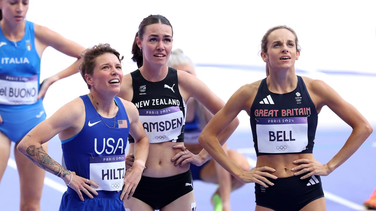 Nikki Hiltz (left) said competing had brought them joy. Picture: Steph Chambers/Getty Images