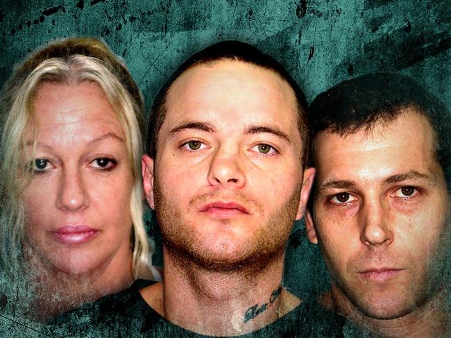 Rebecca Castner, Joshua Wilkinson and Craig Barker were all handed lengthy sentences in the Brisbane Supreme Court.