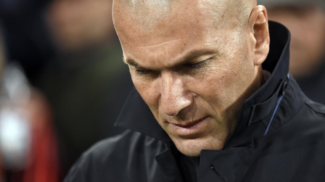 Zinedine Zidane’s job is under huge threat at Real Madrid.