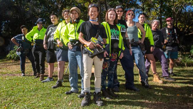 Women in trades: Breaking the Barrier Program participants in Lismore headed by Penny Petridis.