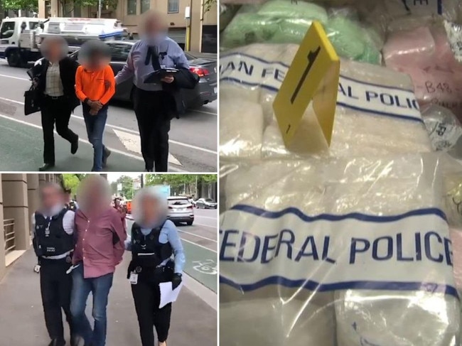 Two men were jailed over a 2019 bid to import the biggest shipment of meth in Australian history. Picture: AFP