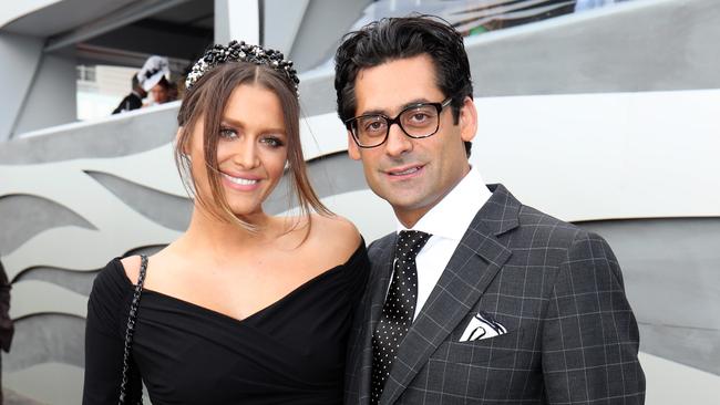 Jon Adgemis with Cheyenne Tozzi at the Melbourne Cup in 2016. Picture: David Geraghty