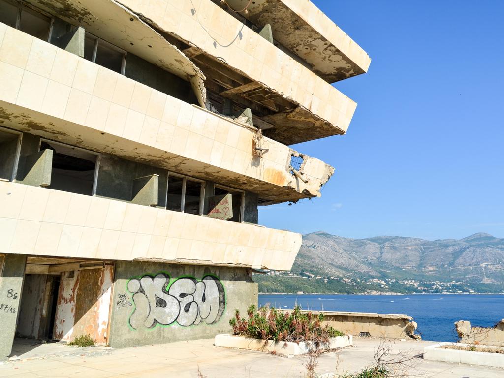 Hotel Pelegrin was once popular with tourists with its sea and mountain views. Picture: Alamy