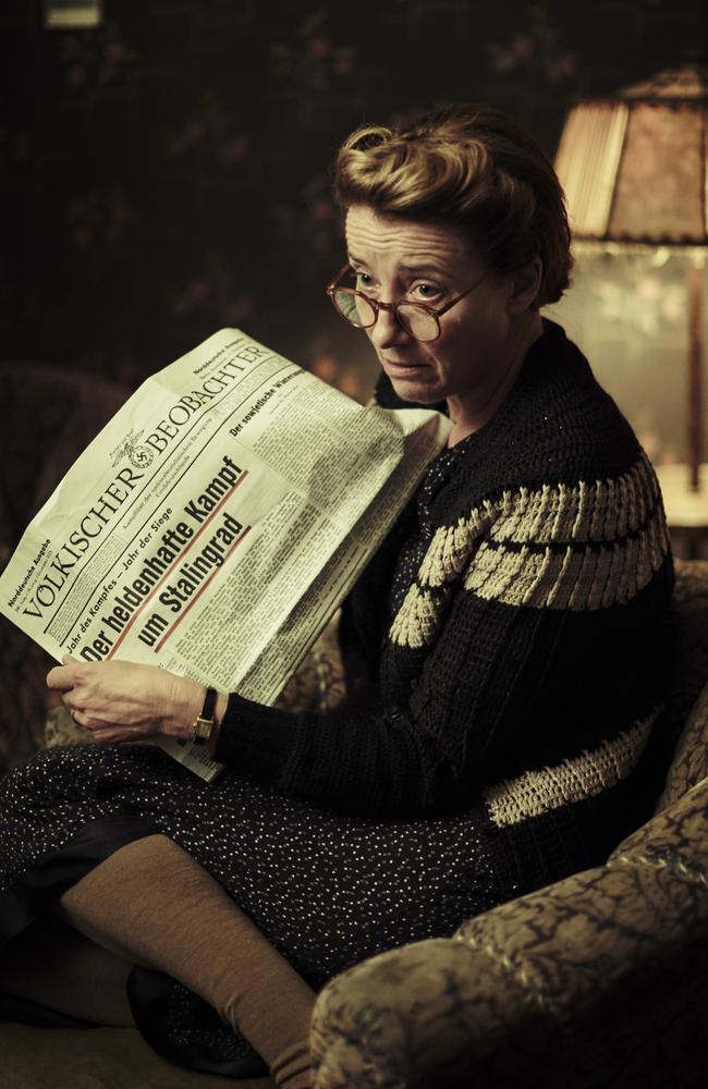 Emma Thompson portrays Anna Quangel beautifully in Alone in Berlin.