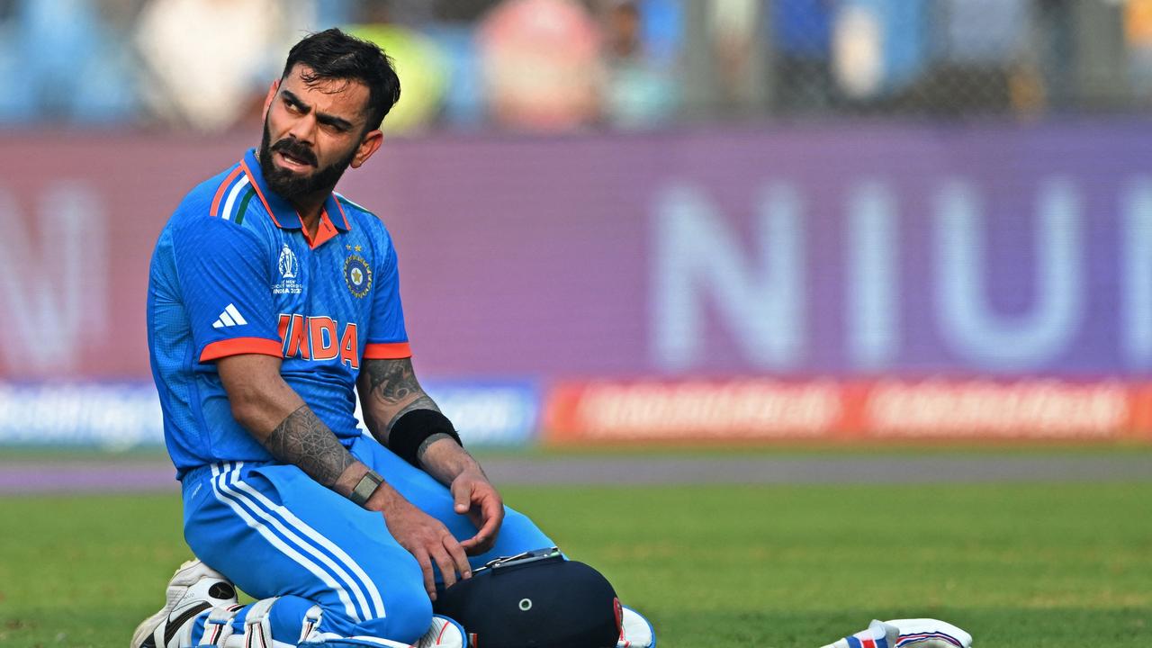 So near yet so far for Virat Kohli. (Photo by Punit PARANJPE / AFP)