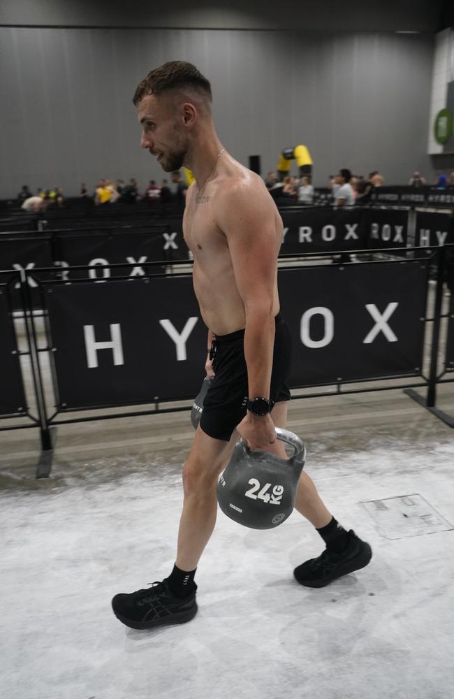 10000 athletes put their fitness to the test in a massive Hyrox competition this weekend (14-15 Dec) at Melbourne Exhibition and Convention Centre. Picture Valeriu Campan