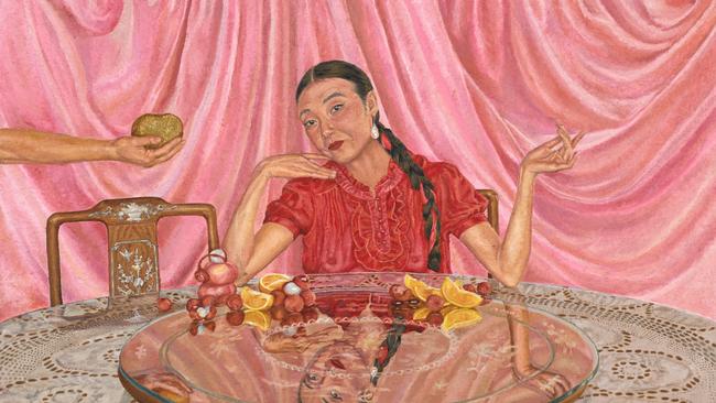 Whitney Duan ‘Banquet (Rainbow Chan)’ © the artist, image © Art Gallery of New South Wales, Jenni Carter Sitter: Chun Yin Rainbow Chan 陳雋然