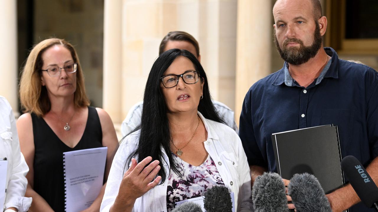 Michelle Liddle and Ben Beaumont, parents of 15 year-old Angus Beaumont, who was stabbed to death in 2020. Picture: NCA NewsWire / Dan Peled