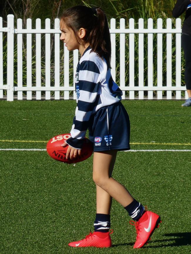 Abbie Dare at Auskick.