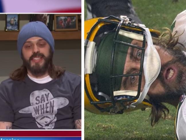 Pete Davidson was Aaron Rodgers. Photo: Twitter