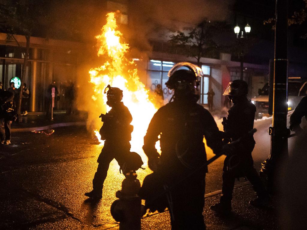 Violent protests erupted across the nation in September 2020 following the results of a grand jury investigation into the police shooting death of Breonna Taylor. Picture: Nathan Howard/Getty Images/AFP