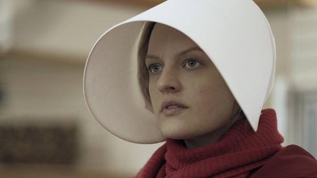 Elisabeth Moss as Offred. Picture: Hulu/AP