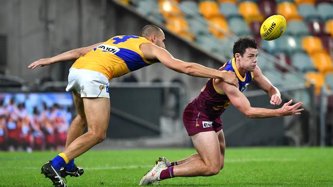 Lachie Neale starred in the Lions’ win. Picture: AAP Image/Darren England