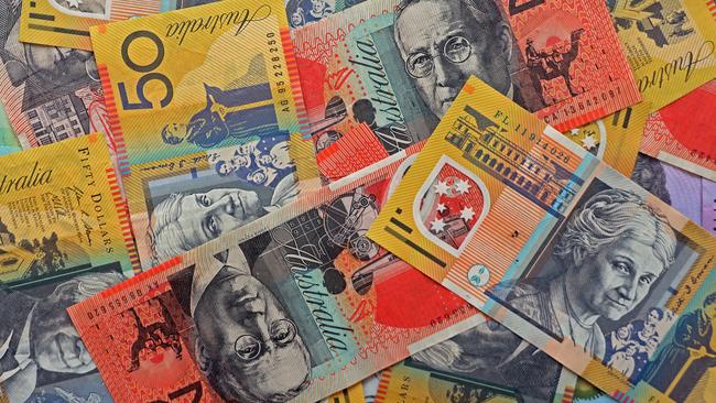 AUSTRALIA - NewsWire Photos - General view editorial generic stock photo of Australian cash money currency. Picture: NCA NewsWire / Nicholas Eagar