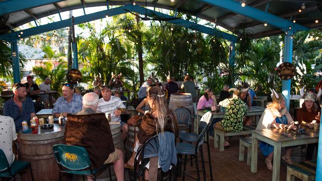 Thousands attended the Dinah Beach Yacht Club Viking Funeral. Picture: Pema Tamang Pakhrin