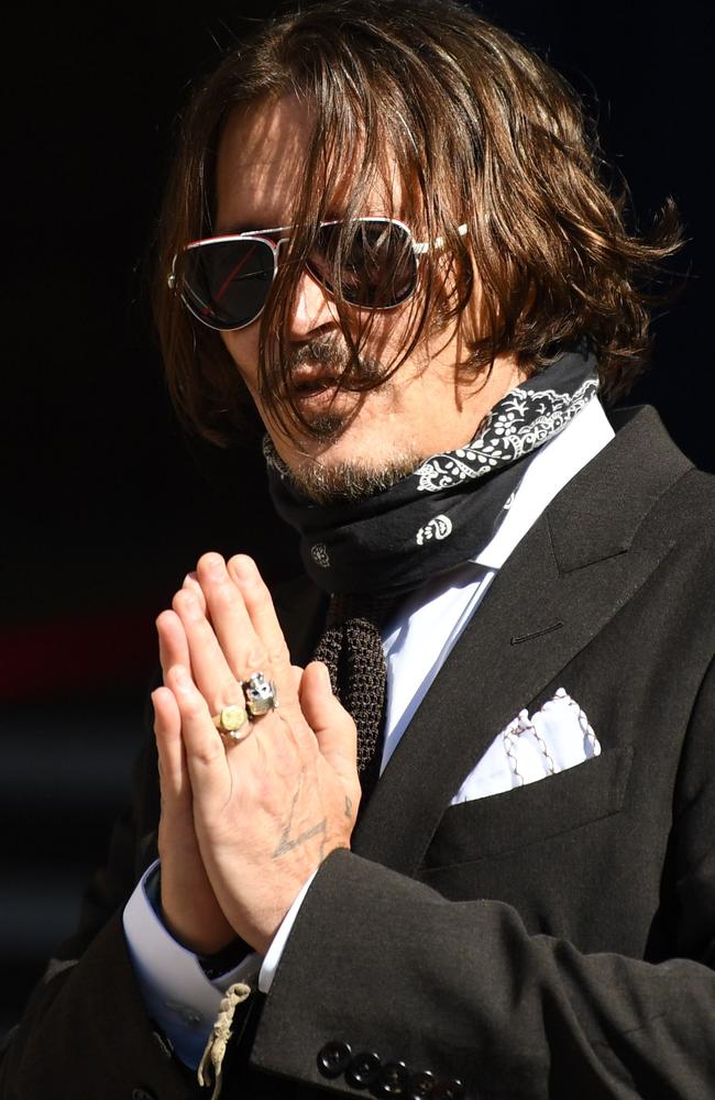 Depp is suing the publishers of The Sun and the author of the article for the claims that called him a "wife-beater" in April 2018. Picture: DANIEL LEAL-OLIVAS / AFP.