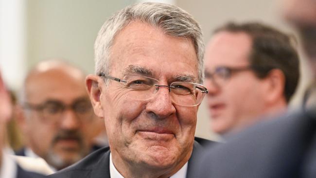 Mark Dreyfus at the Labor caucus meeting on Friday. Picture: NewsWire / Martin Ollman