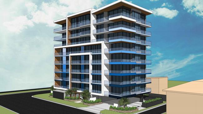 Artist impression of proposed Aurora building planned for a Palm Beach site on Thirteenth Ave